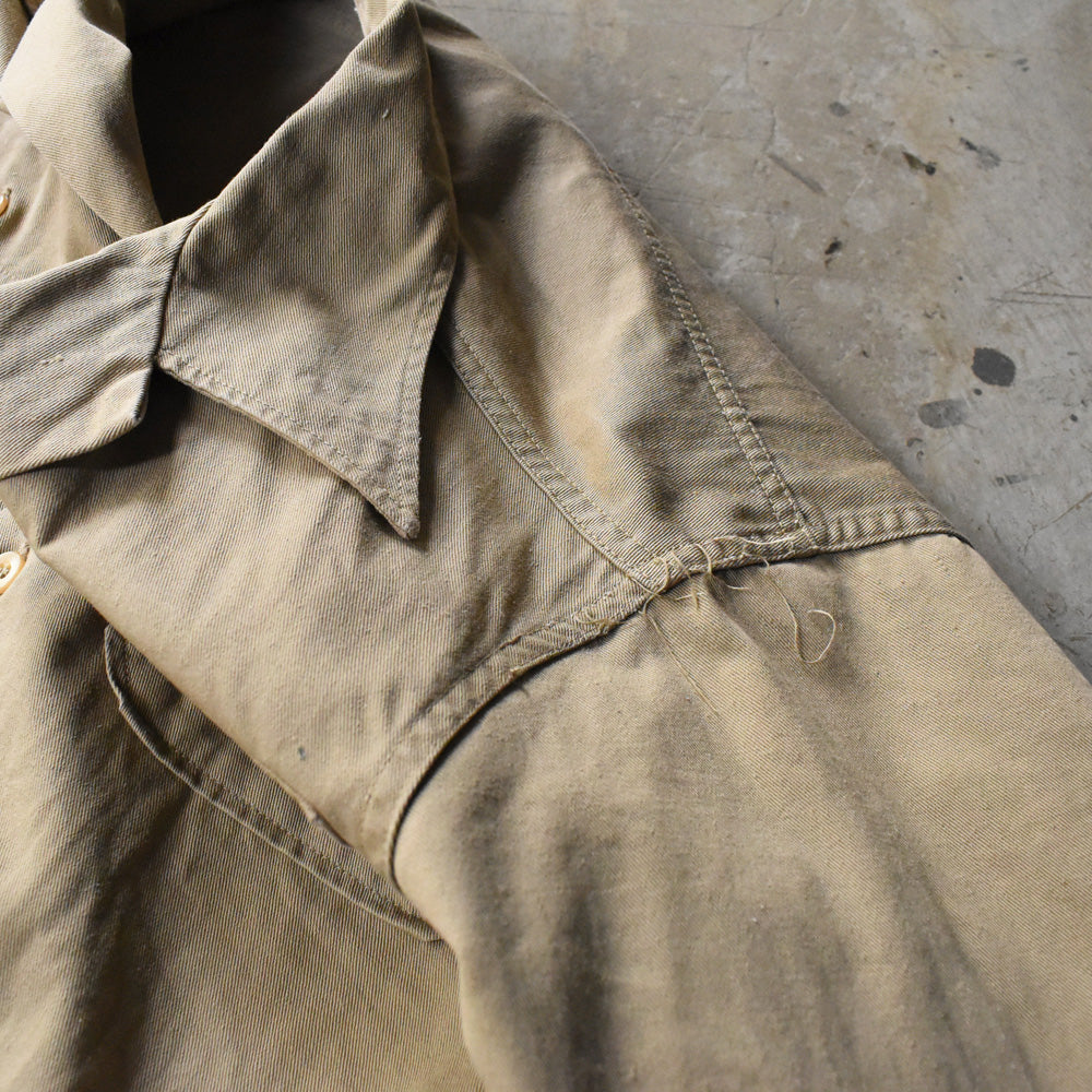 40-50's U.S.ARMY 半袖 チノシャツ 250516