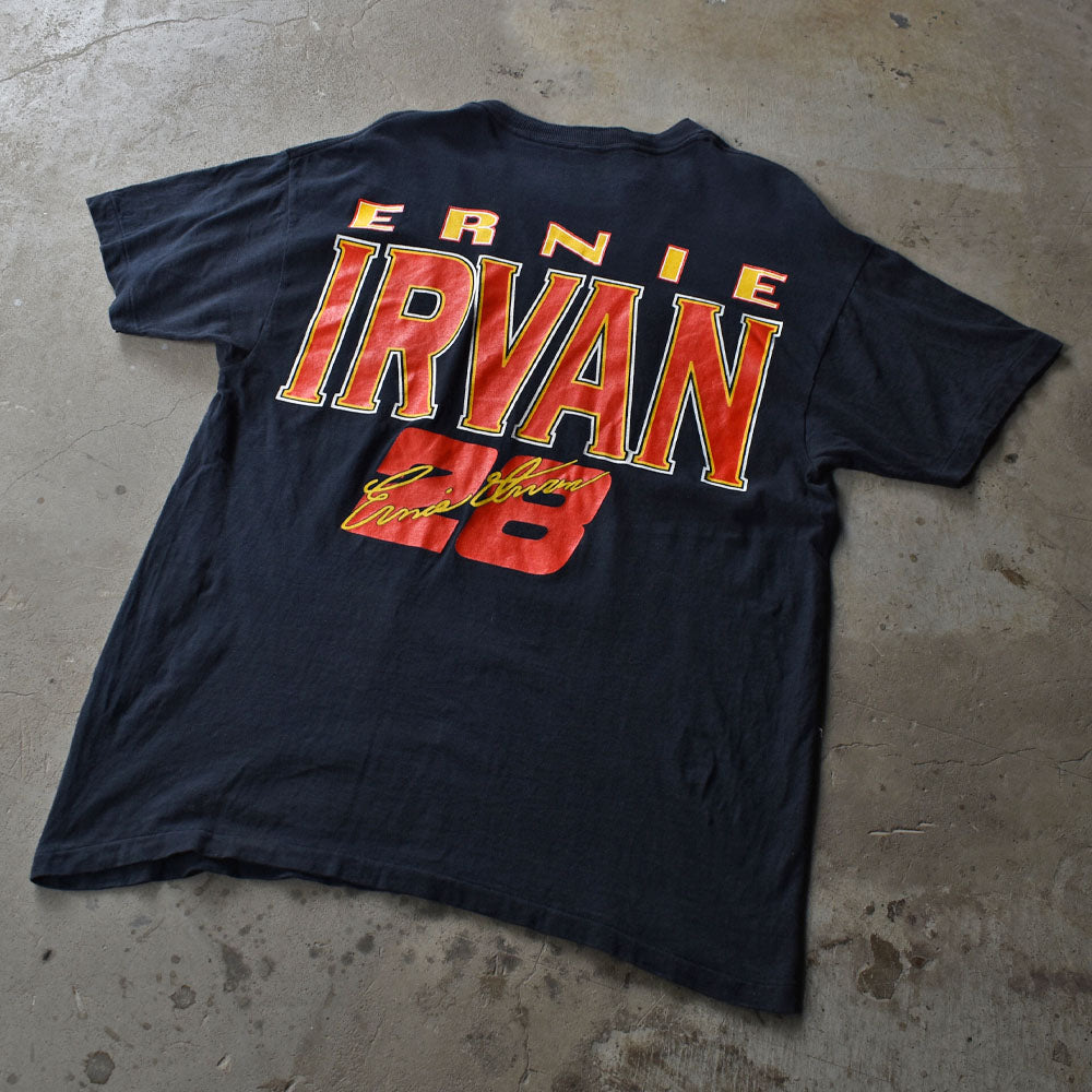 90's “ETNIE IRVAN/アーニー・アーヴァン #28” AOP! 両面プリント レーシングTシャツ 230617