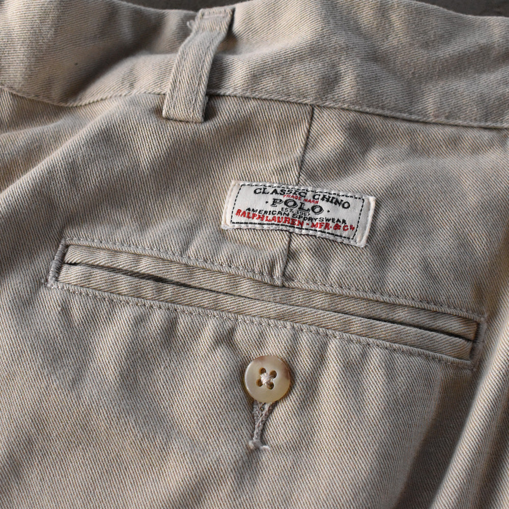 90's Polo Ralph Lauren “HAMMOND PANT” ツータック チノパン 240321 S2025