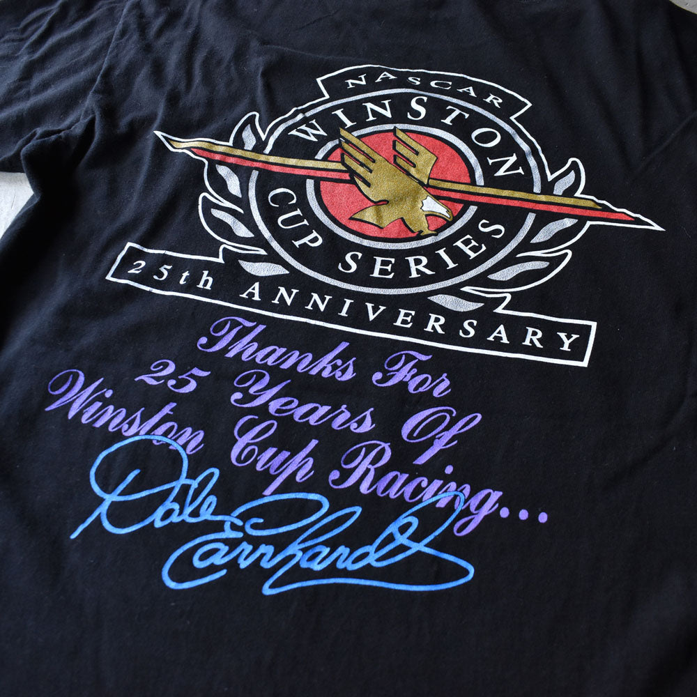 90’s SPORTS IMAGE “Dale Earnhardt #3” 7 SILVER NIGHT 両面プリント レーシング Tシャツ USA製 230819