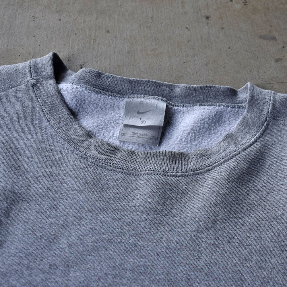 Y2K NIKE/ナイキ small swoosh GRY スウェット USA製 230514