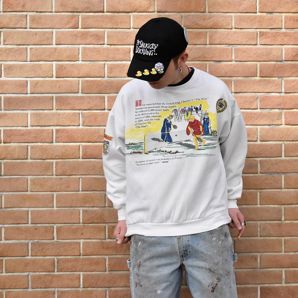 80s adidas “Tennis emblem“ スウェット 250221H