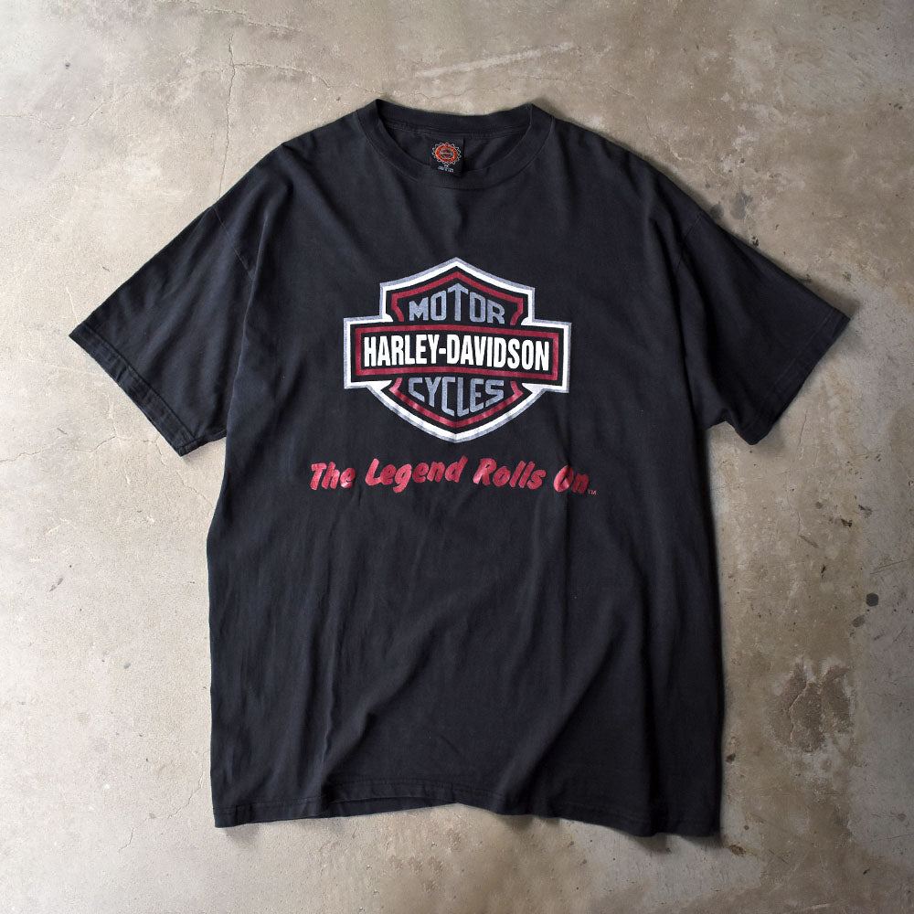 Y2K Harley-Davidson ロゴプリント Tシャツ USA製 250411
