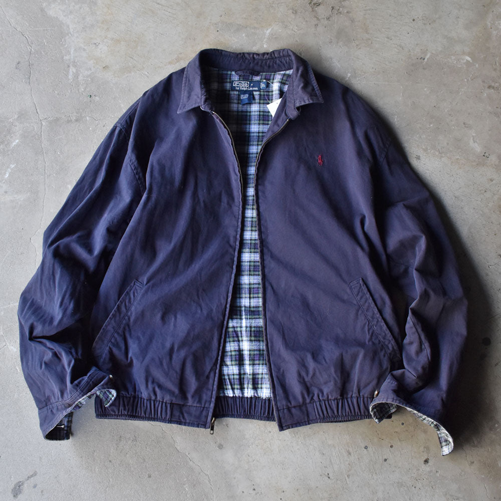 90's Polo Ralph Lauren/ポロ ラルフ ローレン タータンチェックライナー スイングトップジャケット 230831