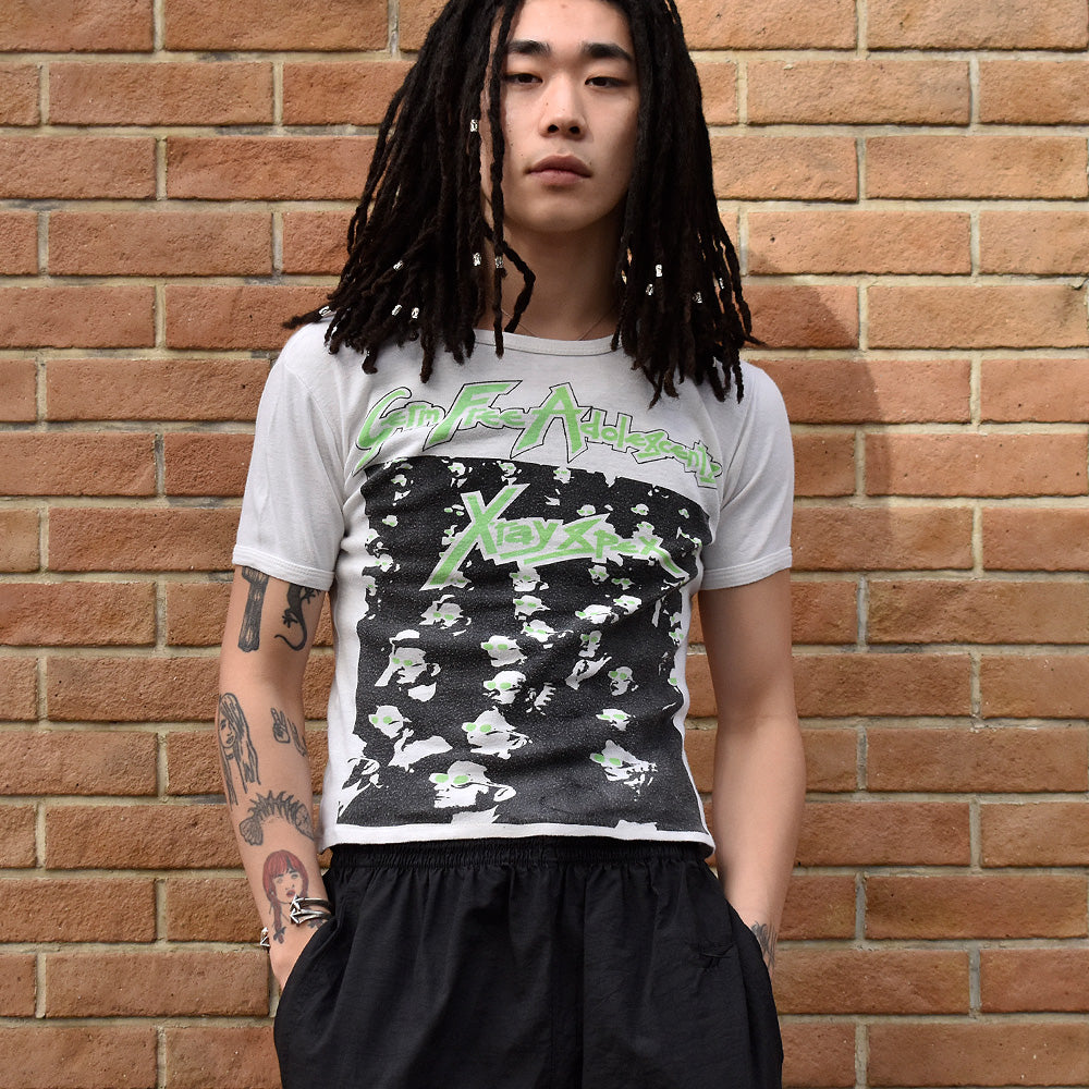 70's X-Ray Spex “GERM Free Adolescents” ロック Tシャツ Euro製 240102HY33