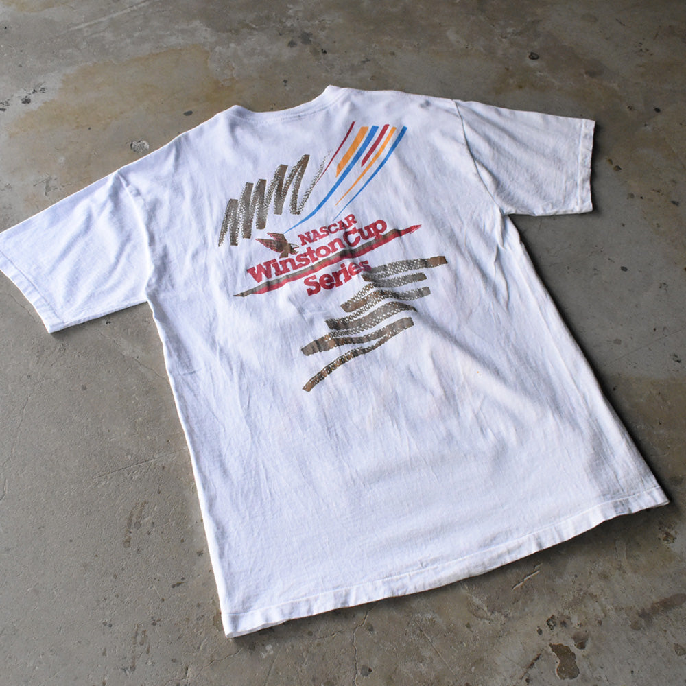 90's NASCAR WINSTON CUP 1992 レーシングプリント ポケットTシャツ USA製 250512