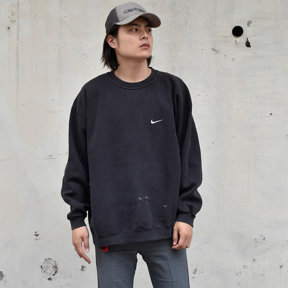 90's NIKE ロゴ刺繍 スウェット USA製 240609H