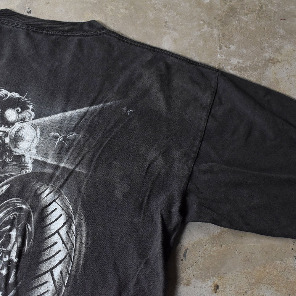 Y2K Muppet show “ANIMAL CYCLES” キャラクター バイク Tシャツ 250923H
