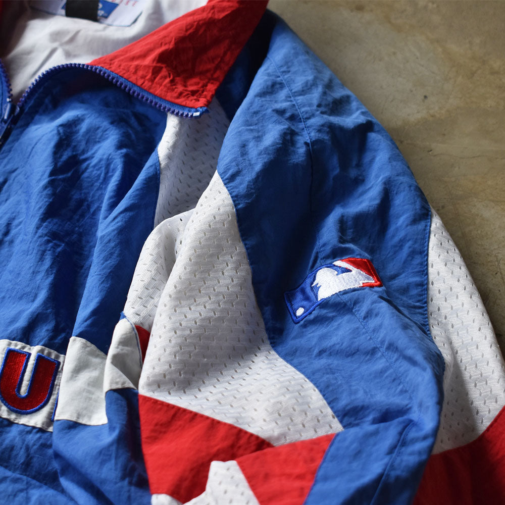 90’s PRO PLAYER ”MLB CHICAGO CUBS” トリコロールカラー ナイロンジャケット 240412