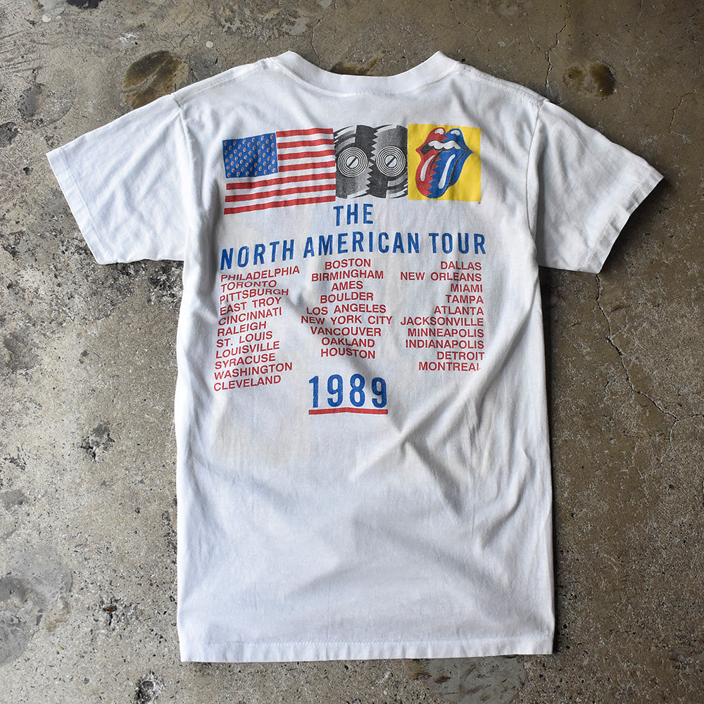 80's The Rolling Stones “Andy Warhol Type” The North American Tour 1989 Tシャツ 250610H