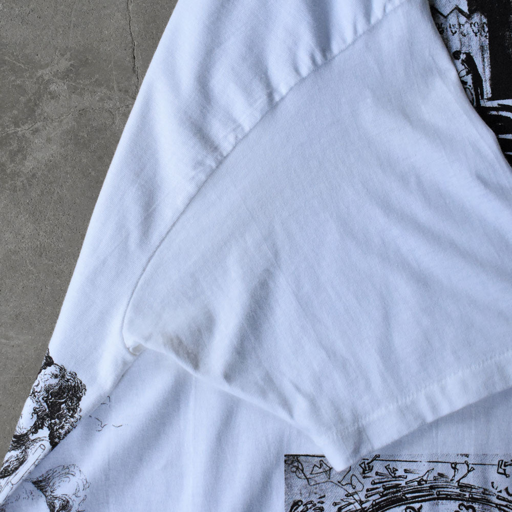 90’s デッドストック! Salvador Dalí マルチプリント! アート Tシャツ USA製 250607 (B)