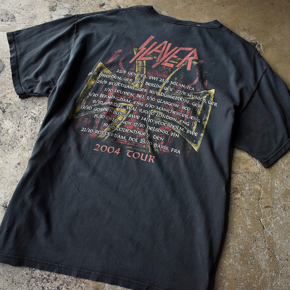 Y2K Slayer “2004 Euro Tour“ ロック Tシャツ 250723H