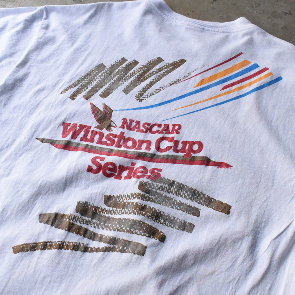 90's NASCAR WINSTON CUP 1992 レーシングプリント ポケットTシャツ USA製 250512
