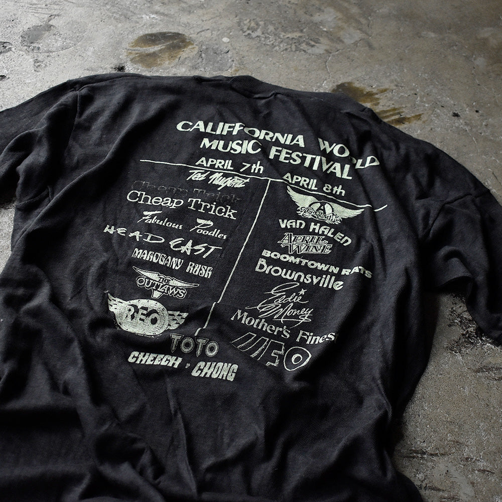 70-80’s “California World Music Festival” Tシャツ 240828H