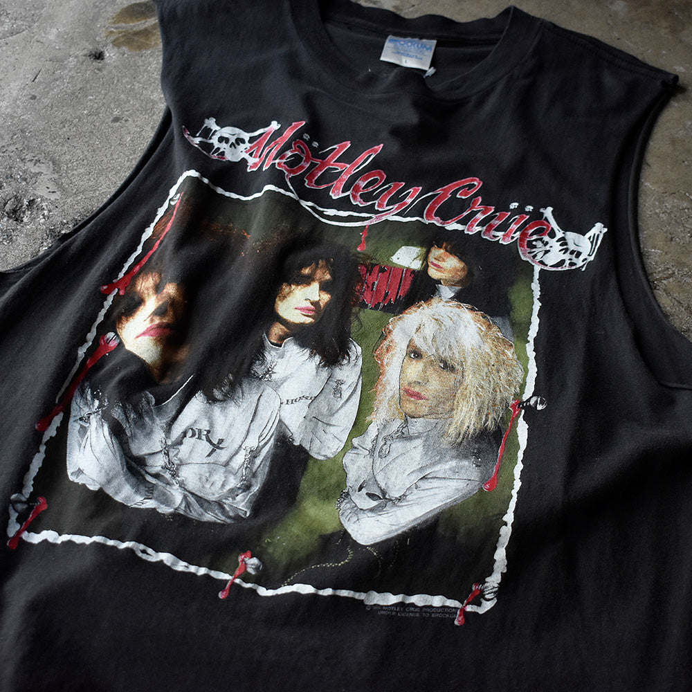 80's Mötley Crüe “Dr.Feelgood” Tour カットオフ ロック Tシャツ 250711H
