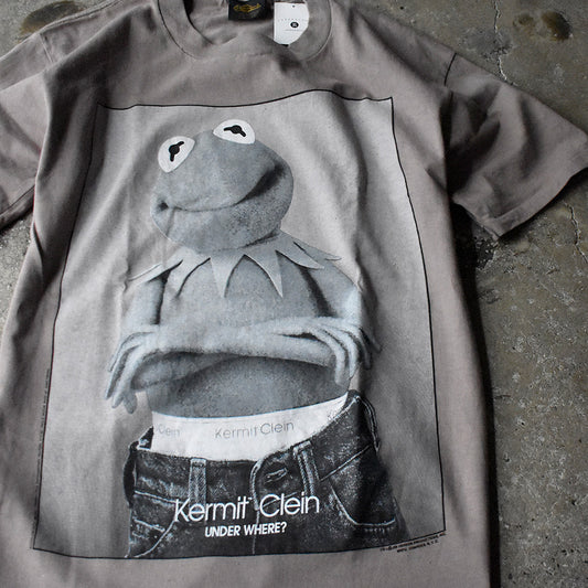 90's “Kermit Clein” Calvin Kleinパロディ! Tシャツ USA製 250401HY3
