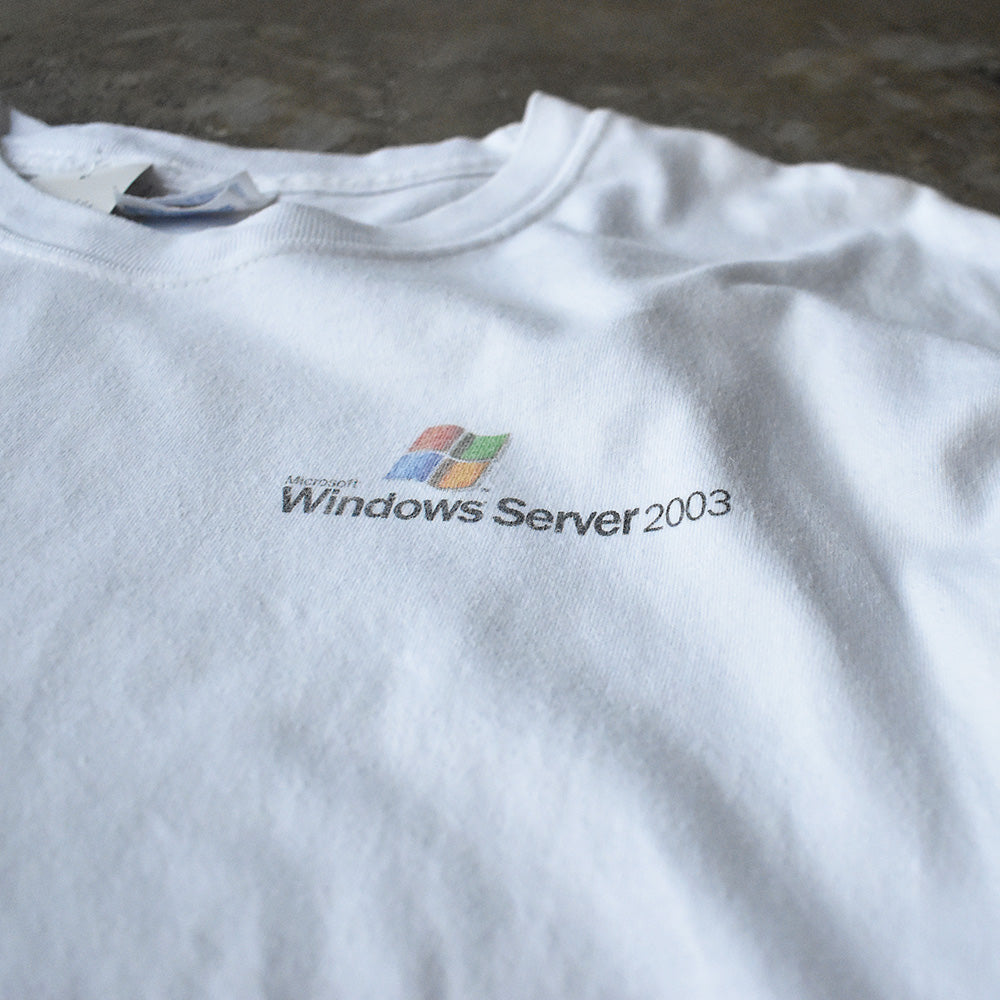 Y2K “Windows Server 2003 Training Tour“ 企業 Tシャツ 250715H