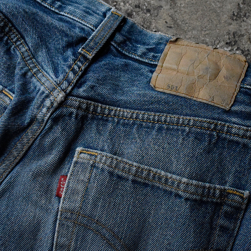 Y2K ダメージ! Levi's 501 デニムパンツ Euro製 231113H
