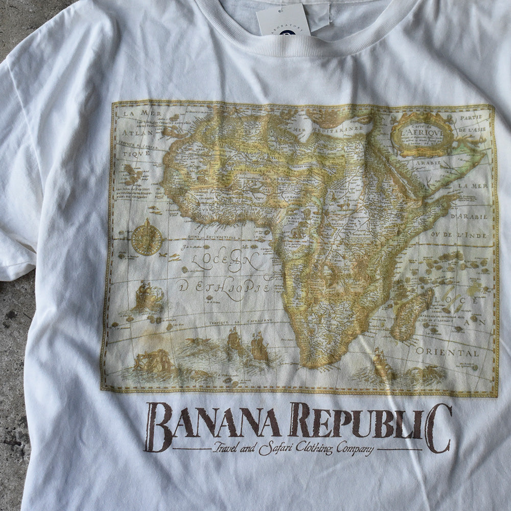 90's BANANA REPUBLIC “Map” Tシャツ 250713H