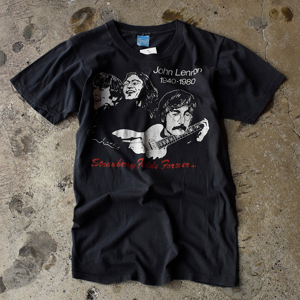 80's John Lennon "1940-1980 memorial" Tシャツ 230731H