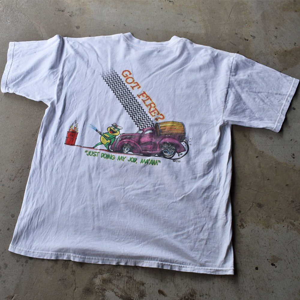 Y2K Frog Follies Evansville Indiana レーシングTシャツ 230516