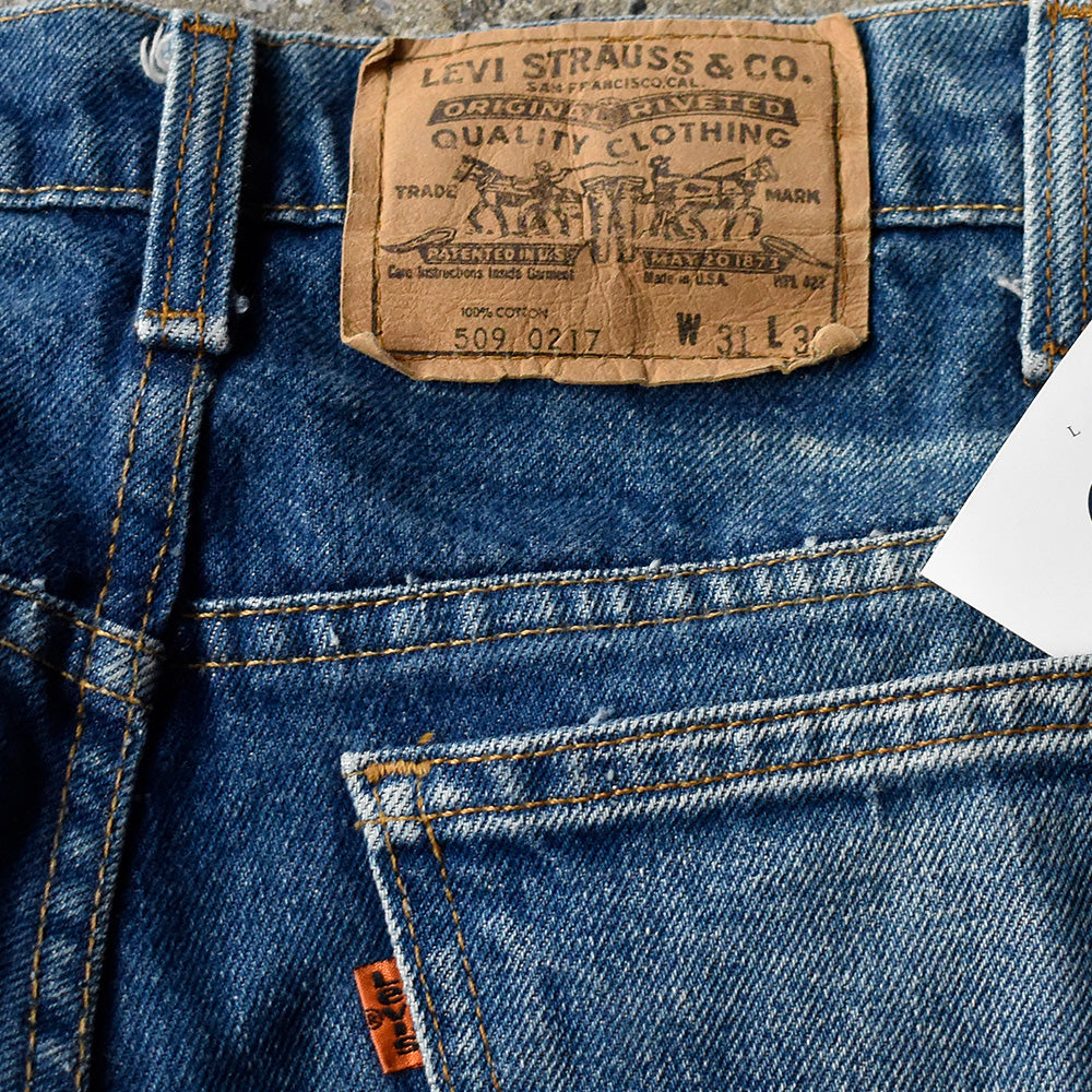 80's Levi's 509-0217 オレンジタブ テーパード スリムフィット デニムパンツ USA製 250204H