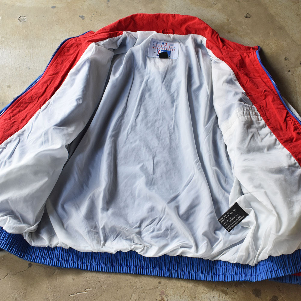 90’s PRO PLAYER ”MLB CHICAGO CUBS” トリコロールカラー ナイロンジャケット 240412