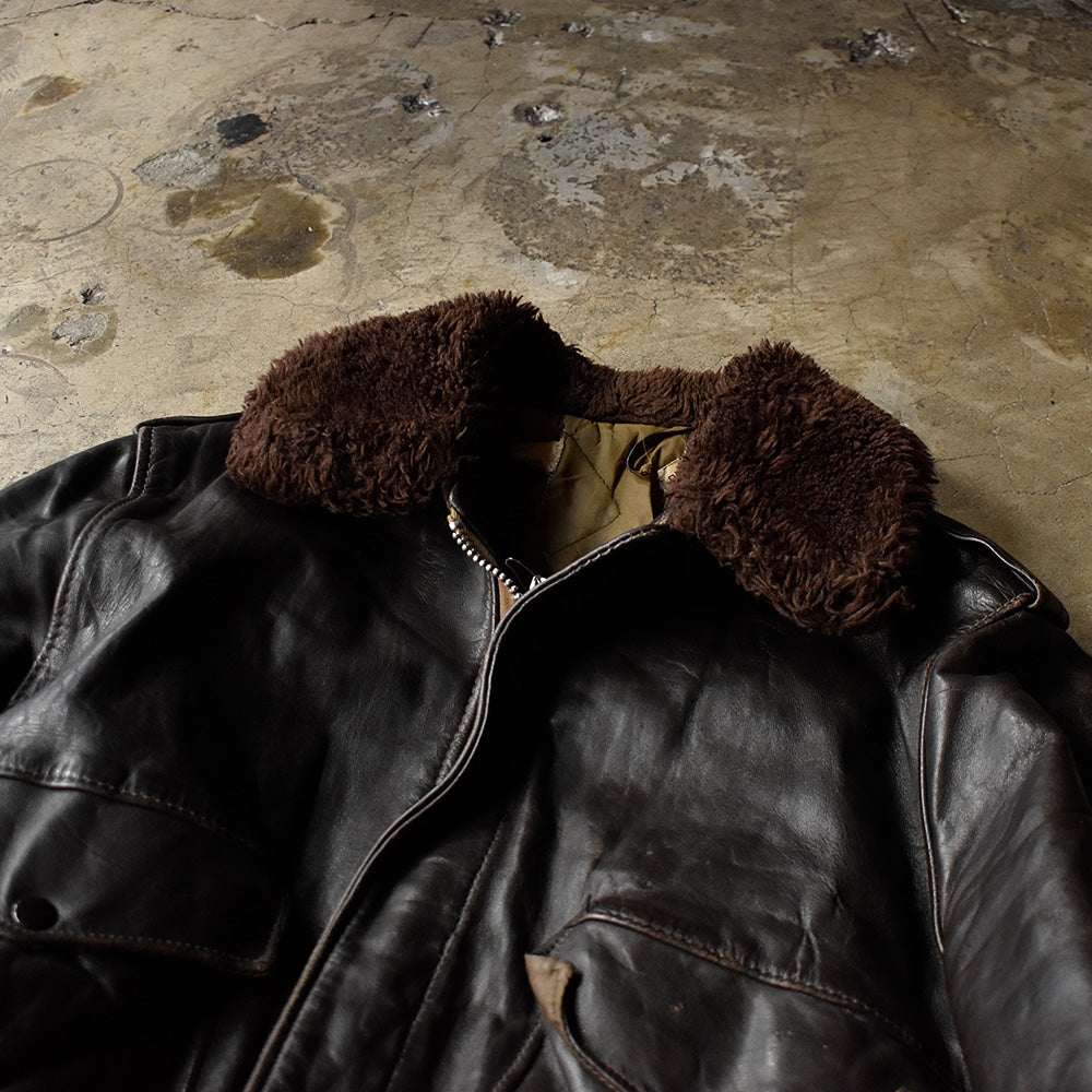 70's Schott G-1 Type レザーフライトジャケット 240217H