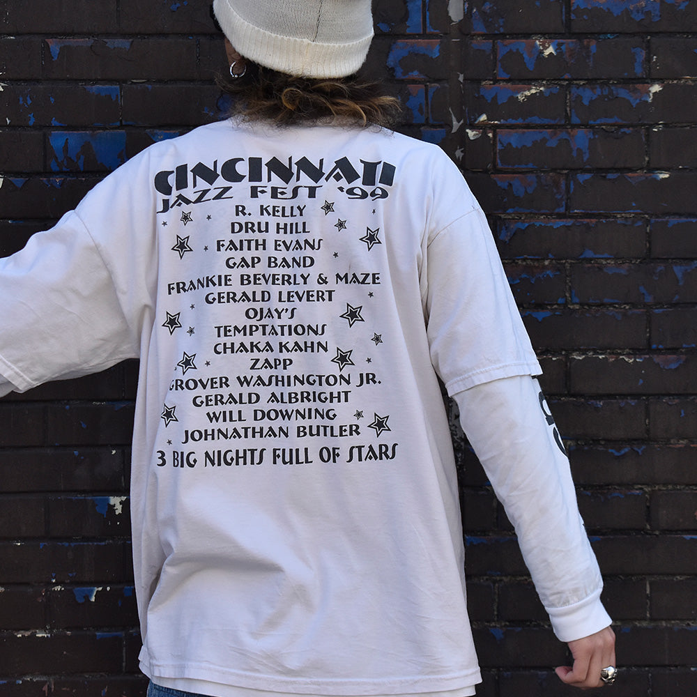 90's “Cincinnati Jazz Festival” R.kelly/Dru Hill etc.. Tシャツ 231102H