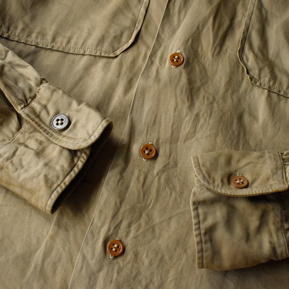 40's~50's U.S.ARMY ワッペン マチ付き チノシャツ 250511H