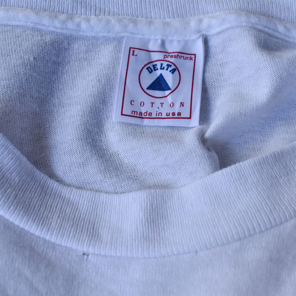 90’s “WHO CARE” メッセージ アート Tシャツ USA製 240603
