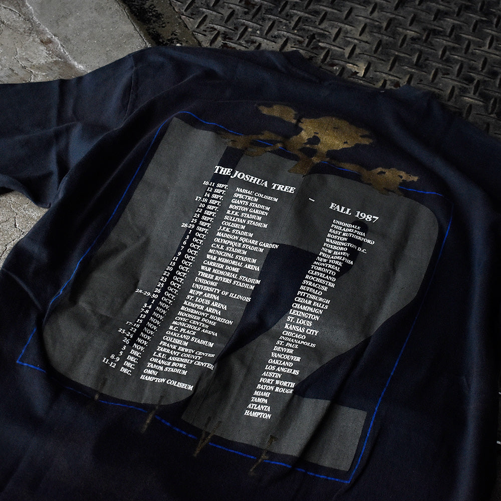80's U2 "The Joshua Tree / Fall 1987 Tour" ロック Tシャツ 230824H