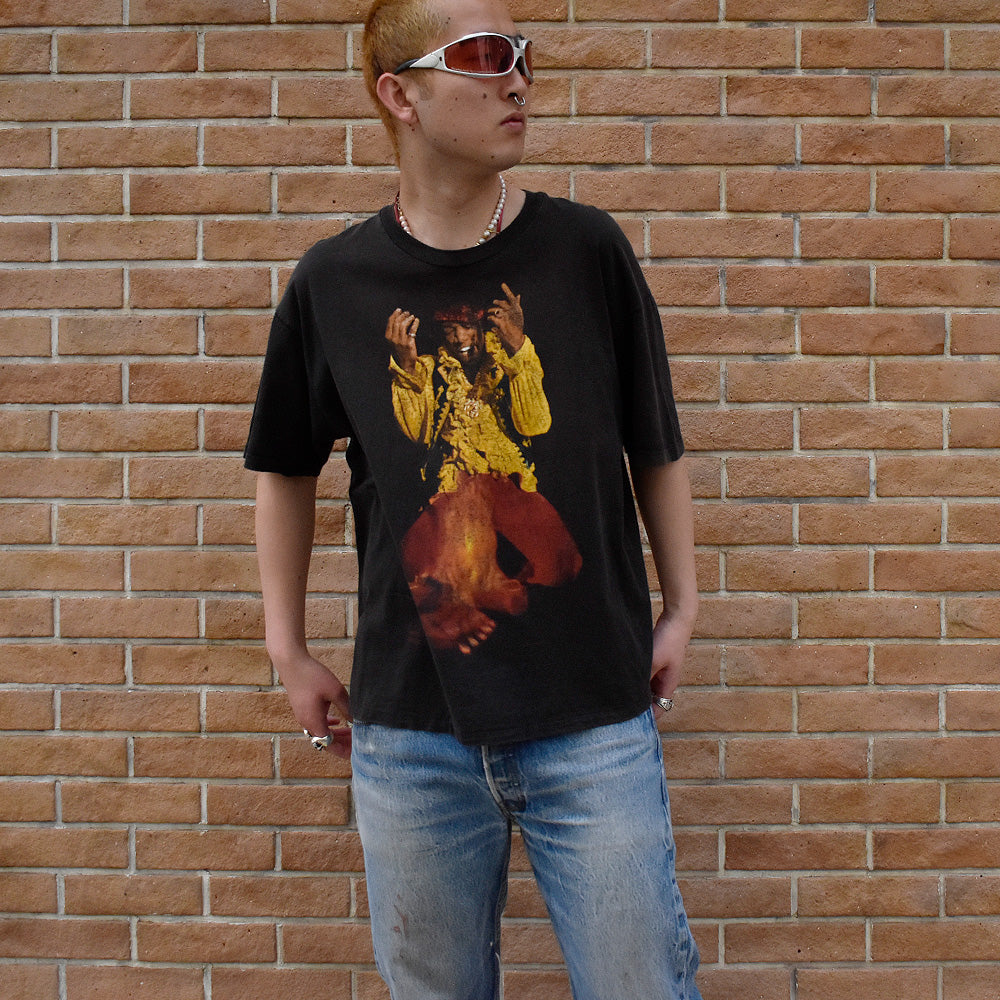 90's “Jimi Hendrix“ by Ed Caraeff フォトTシャツ 250415H
