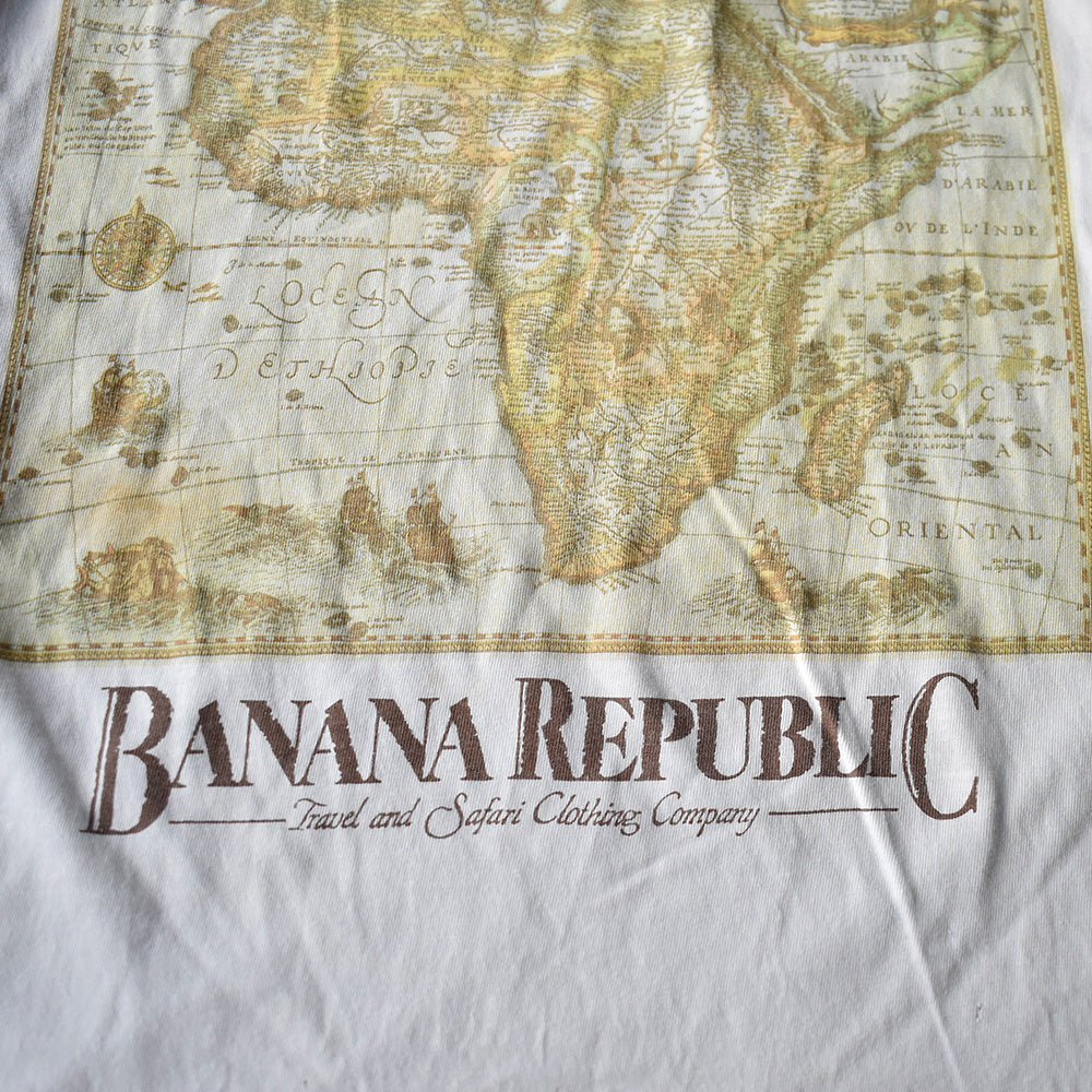90's BANANA REPUBLIC “Map” Tシャツ 250713H