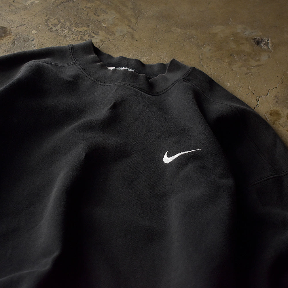90's NIKE swooshロゴ刺繍 スウェット USA製 231012H
