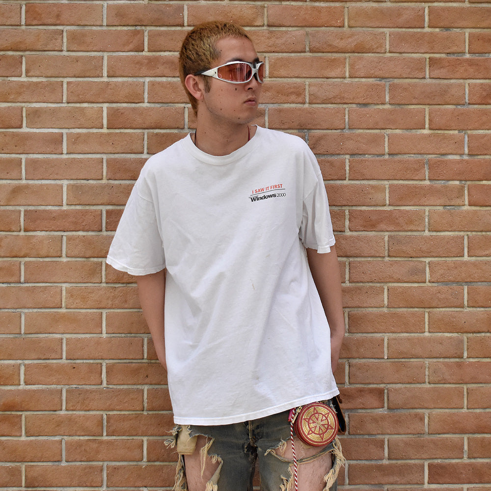 Y2K Microsoft “Windows 2000” Tシャツ 250509H