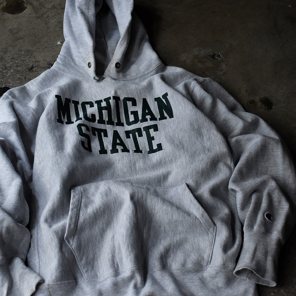 90’s Champion “MICHIGAN STATE” RWパーカー USA製 230905H