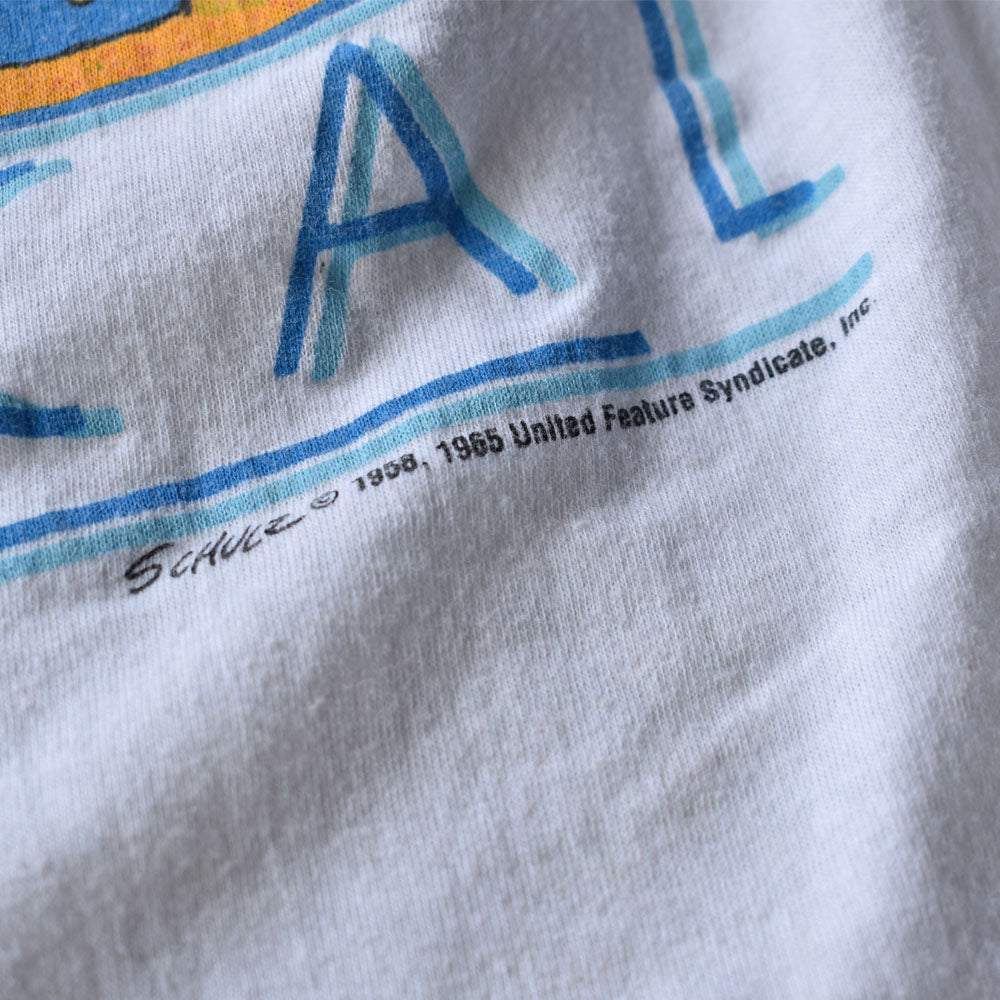 80's Peanuts / SNOOPY "TROPICAL" ARTEXボディ 海外アニメ キャラ Tシャツ USA製 230601H
