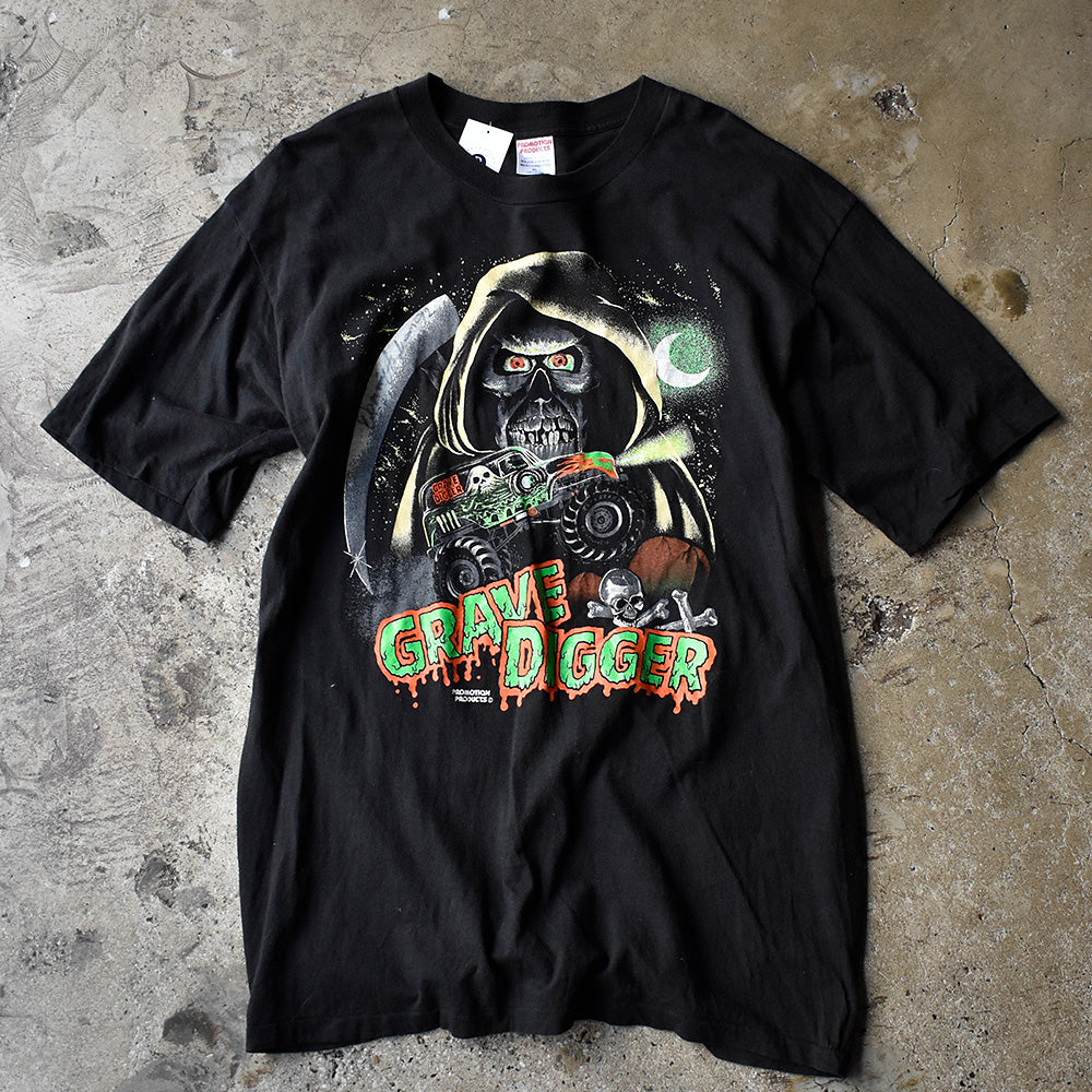 90's “GRAVE DIGGER“ モンスタートラックTシャツ USA製 240614
