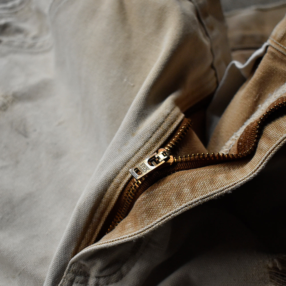 Y2K フェード&ダメージ! Carhartt ダブルニー ブラウンダック ペインターパンツ USA製 250128H
