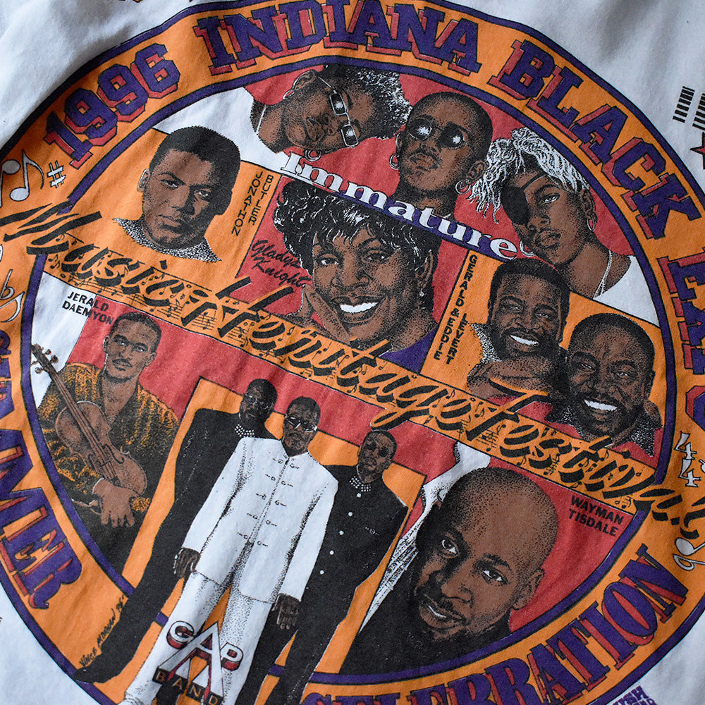 90's “Indiana Black Expo” Summer Music Festival Tシャツ 250507H