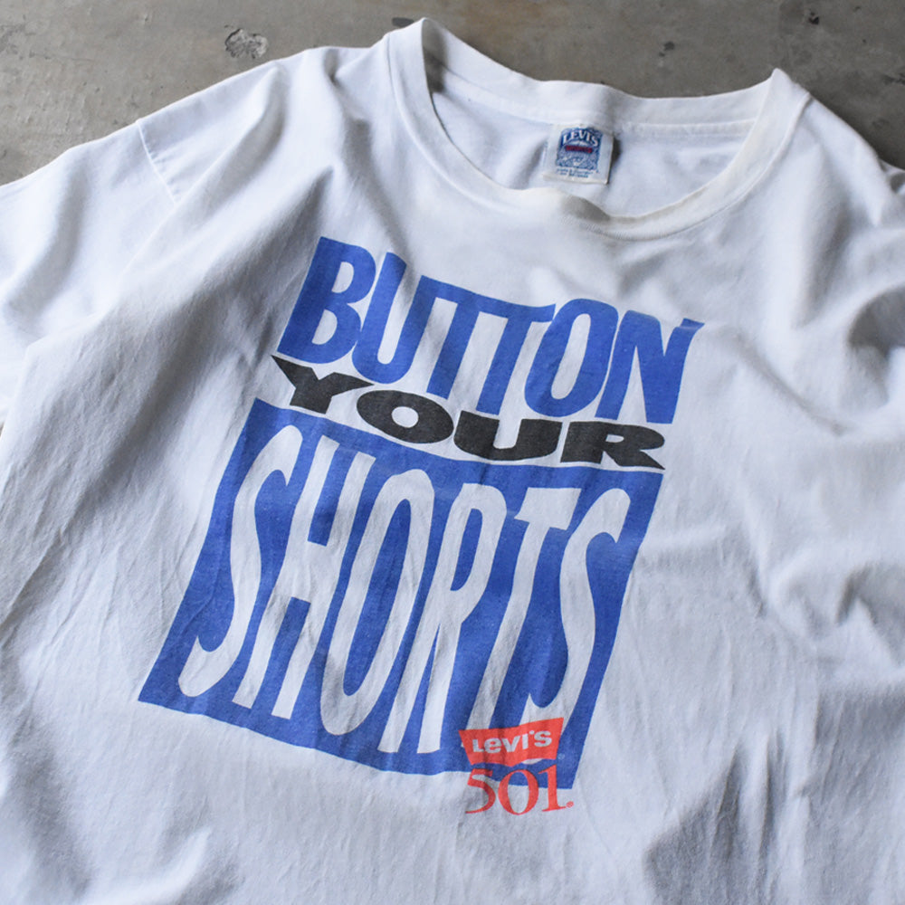 90’s Levi's “BUTTON YOUR SHORTS” Tシャツ USA製 250510