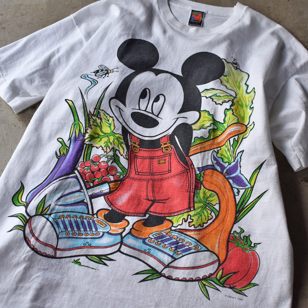 90's　Disney/ディズニー “Mickey” プリント Tシャツ　USA製　230606