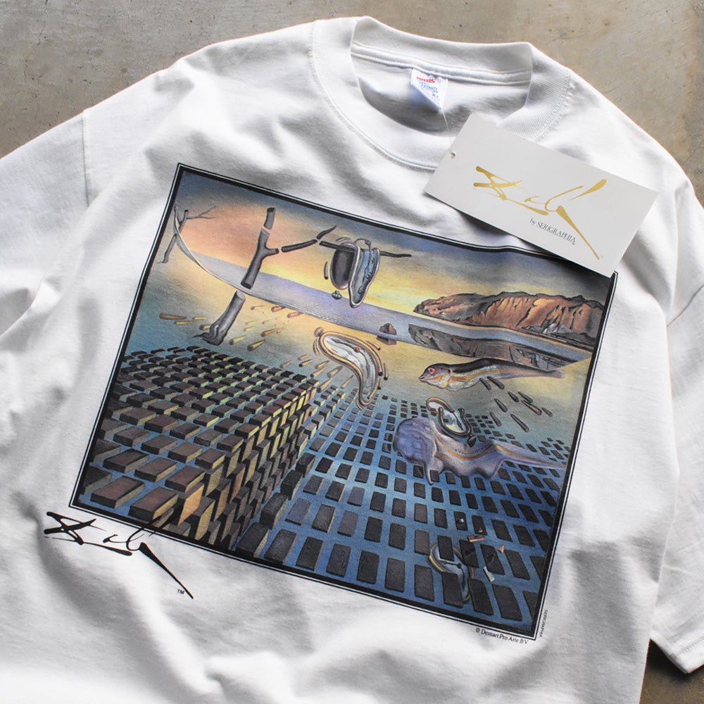 90’s デッドストック! Salvador Dalí “The Disintegration of the Persistence of Memory” アート Tシャツ USA製 250607 (C)