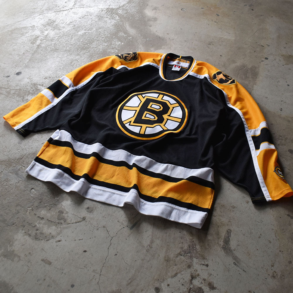 90's　NHL Boston Bruins/ボストン・ブルーインズ CCM ホッケーシャツ　230609