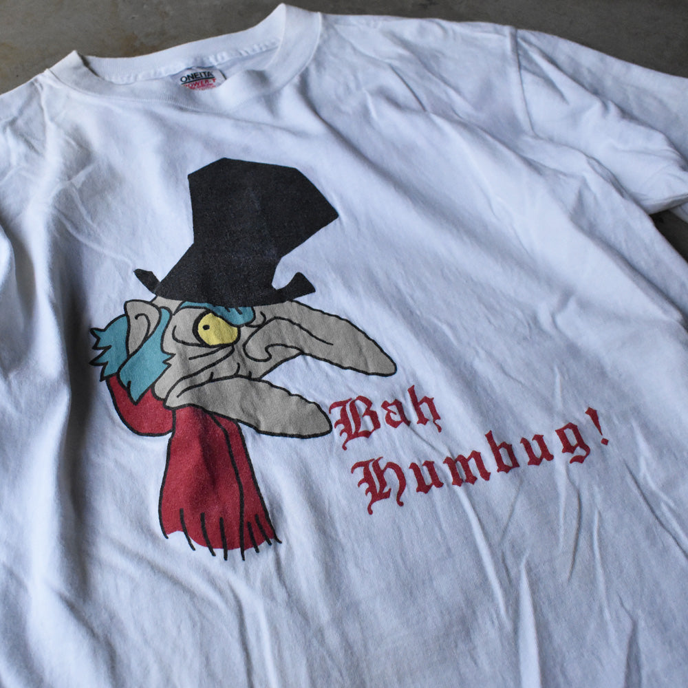 90’s “A Chrisymas Carol / Bah Humbug” キャラ Tシャツ USA製 240628