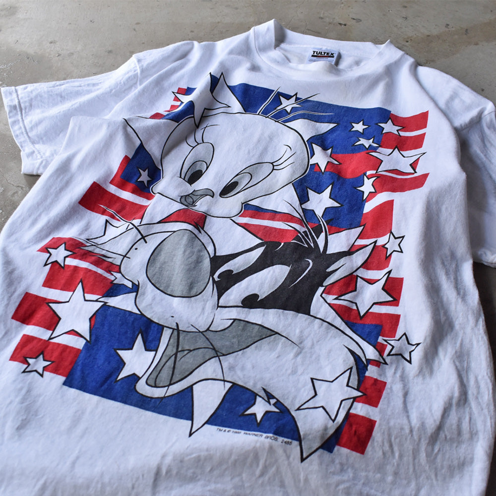 90's Looney Tunes/ルーニー・テューンズ "Sylvester & Tweety" Tシャツ 230624