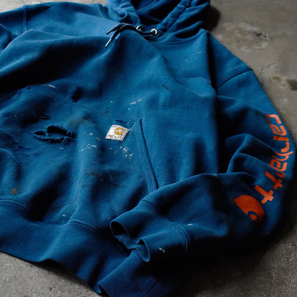 Carhartt ダメージ×ペンキ プルオーバーパーカー 250305H