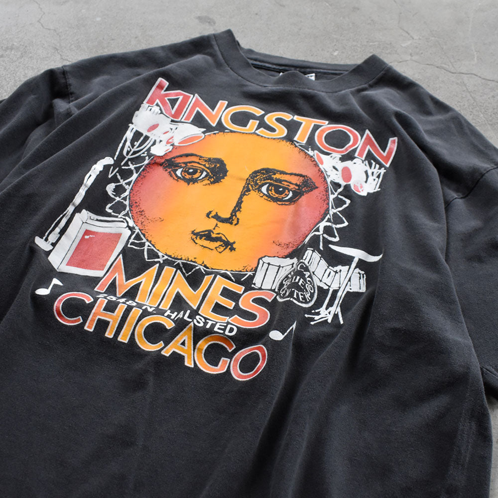 90's　"Kingston Mines" ブルースライブハウス Tシャツ　USA製　230910