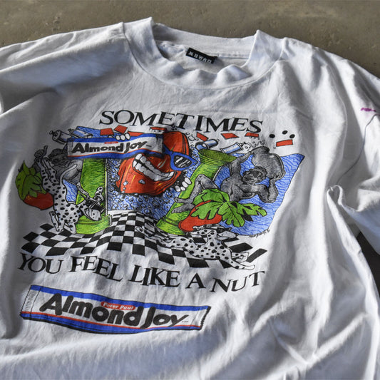 90’s “almond joy/mounds” USスナック キャラクター Tシャツ USA製 240418